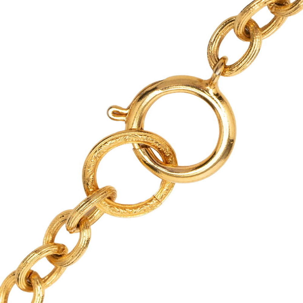 CHANEL Gold Logo Necklace - Picture 4 of 7